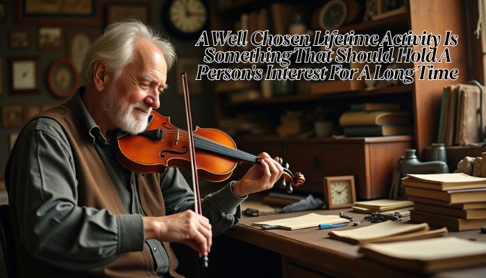 How a Well-Chosen Lifetime Activity Can Transform Your Life