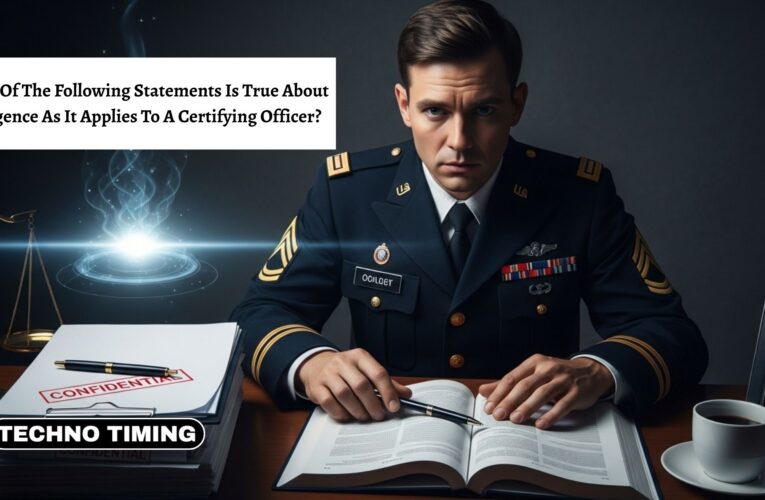 True Statements About Negligence for Certifying Officers