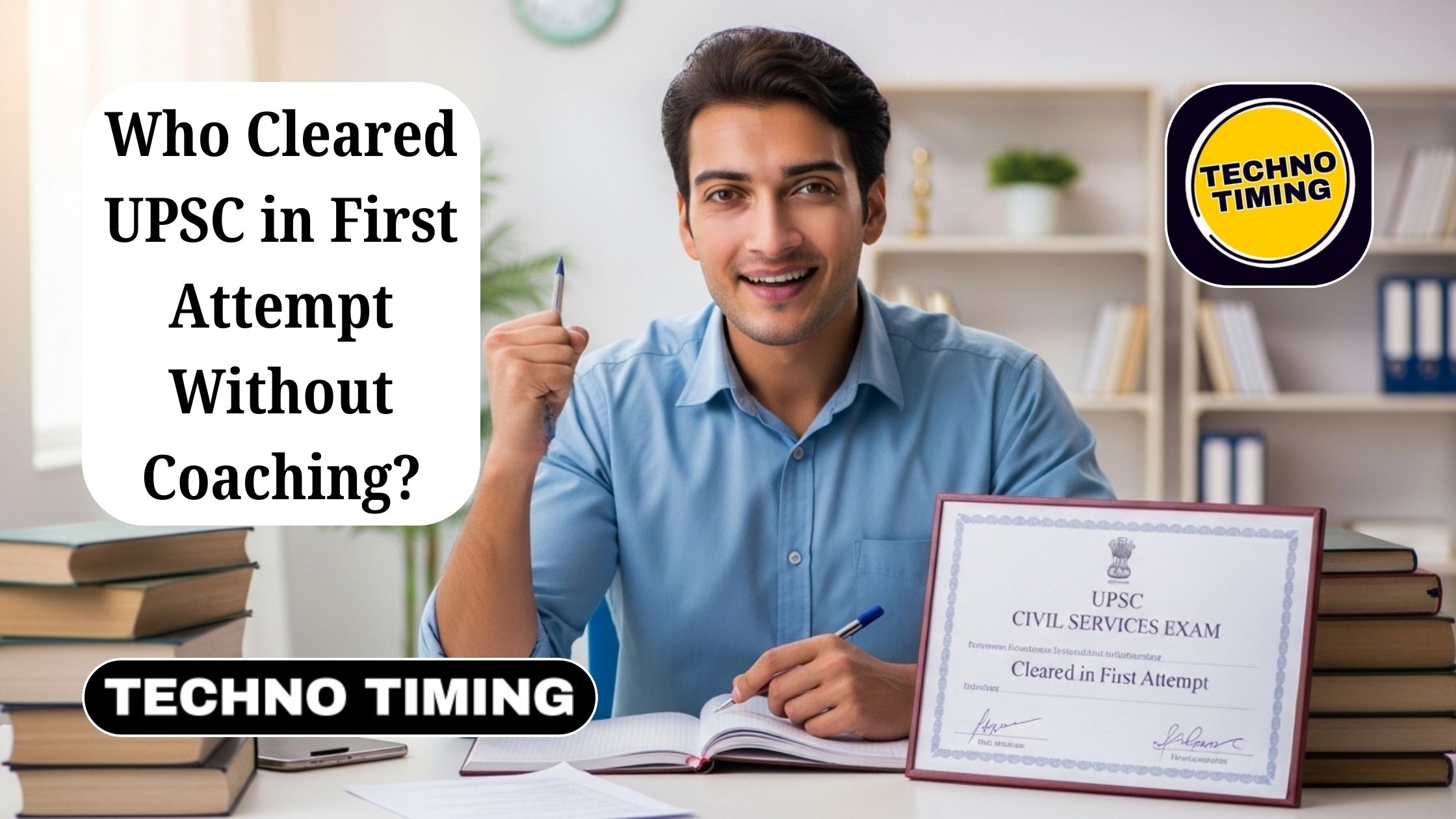 UPSC toppers who cleared exam in first attempt without coaching