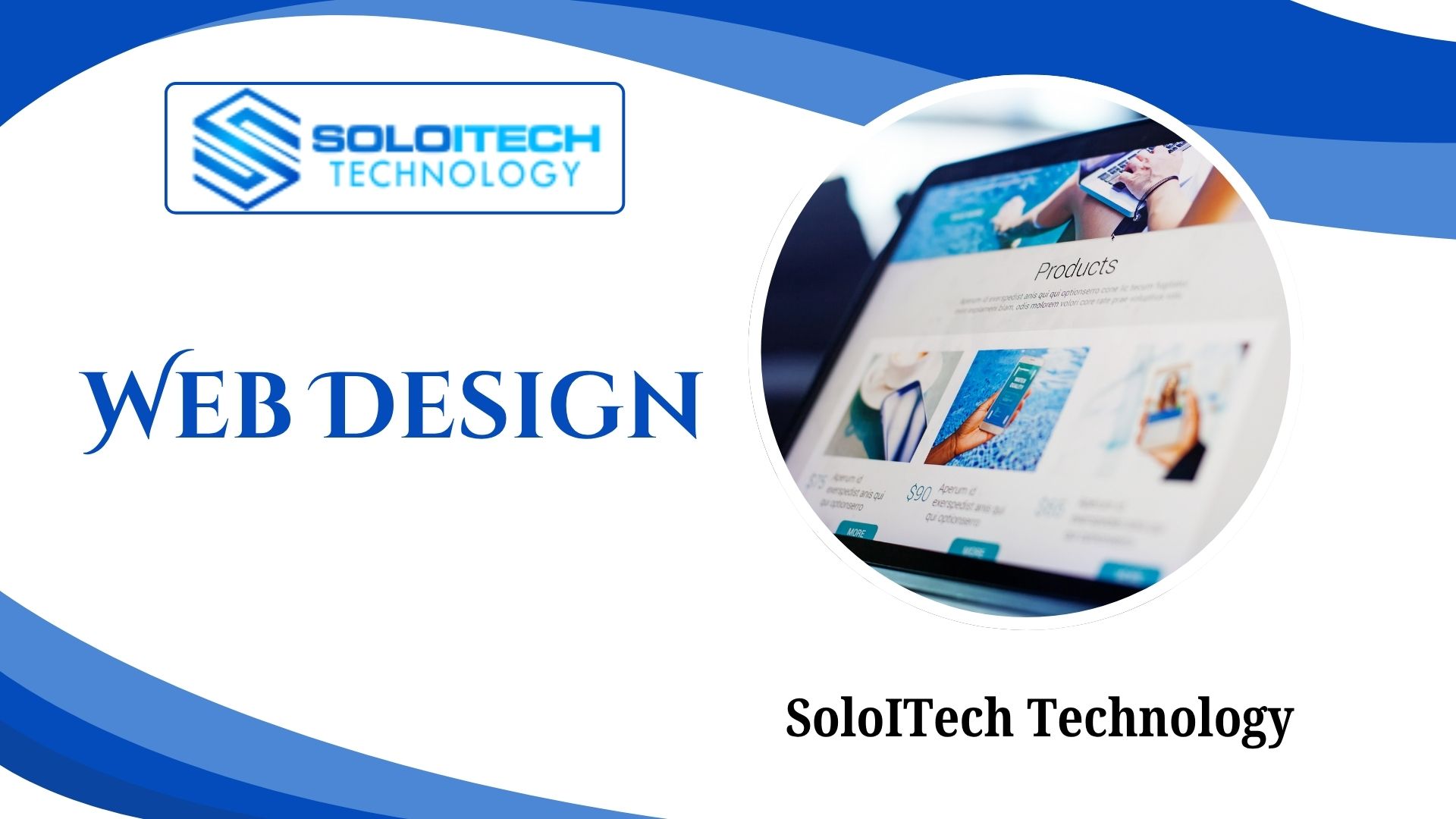 Modern web design concept with responsive layouts and creative interface design